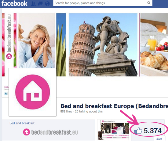 Bed & Breakfast op Facebook