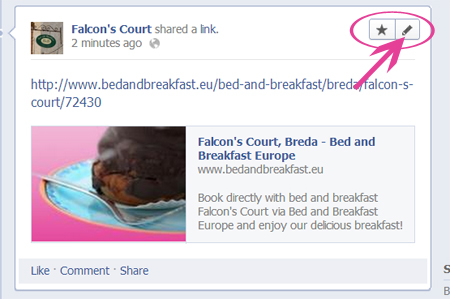 Bed & breakfast on Facebook