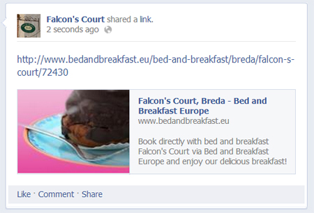 Posting on your bed & breakfast page